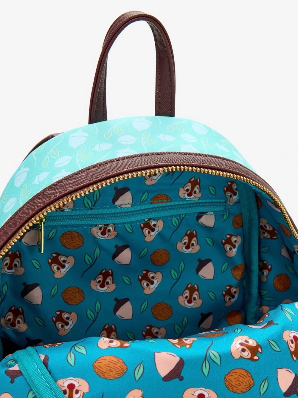 New Loungefly Disney Chip & Dale Acorn Pile Chenille Mini Backpack